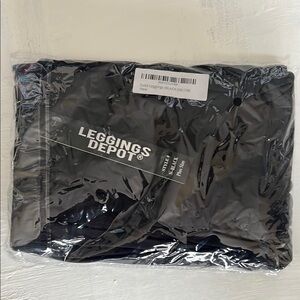 Leggings Depot Solid Black Leggings